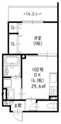 クリエオーレ清瀧の物件間取画像